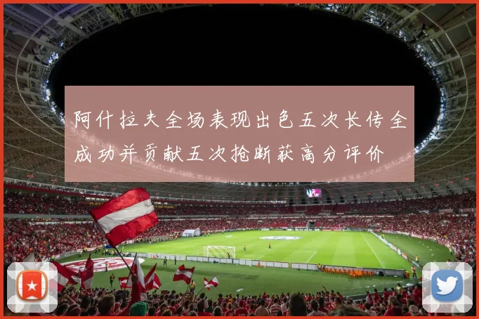阿什拉夫全场表现出色五次长传全成功并贡献五次抢断获高分评价